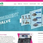 Ped-Lock Valves & Fittings website homepage designed by Expert Web Designing (desktop view)