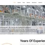 Shri Viratra Engineering website homepage designed by Expert Web Designing (desktop view)